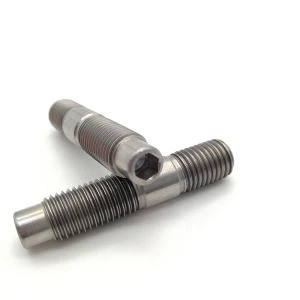 Dobbelt ende bolt i titanium