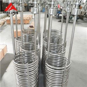 Titanium varmespole spiralrør